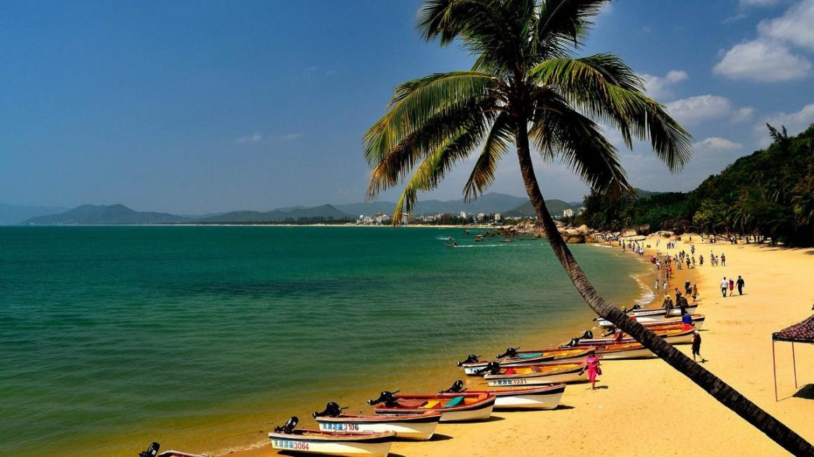 夕阳映海南，海南岛海边黄昏美景